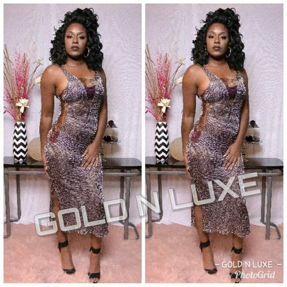Sexy slinky maxi dress